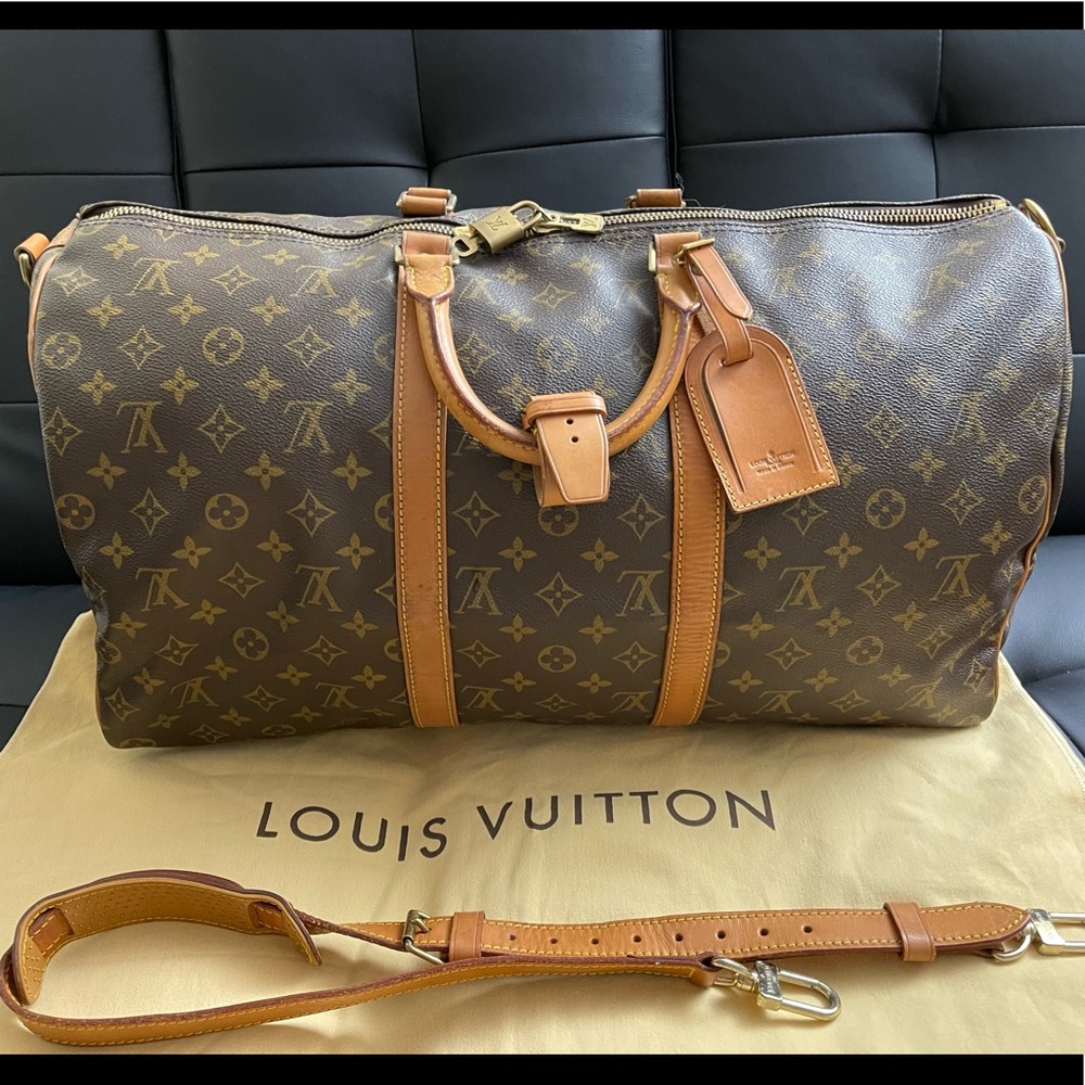 Louis Vuitton Vintage Keepall Bandouliere 50 Monogram Travel Bag - Picture 1 of 16